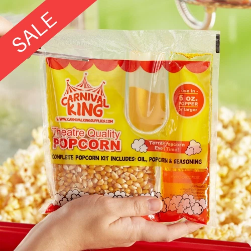 (36-Pack) All-In-One Large Butterfly Butter Popcorn Kit for 6 oz. Poppers