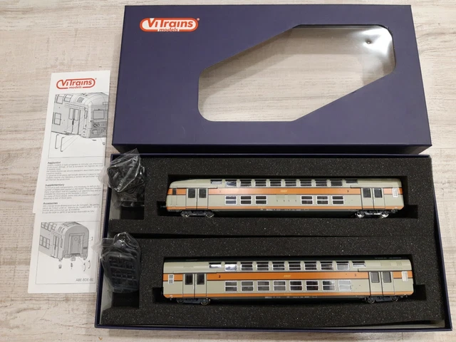 Coffret Vitrains 1124 – 3 Voitures VB2N Livrée Nord Pas De Calais – HO – Neuf