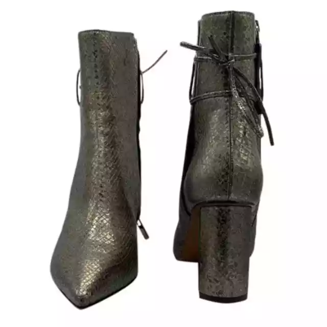 ROBERT CLERGERIE Leather Pointed-Toe Heeled Boots 3