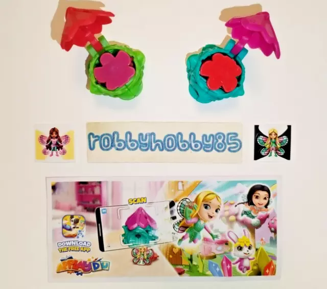 Serie Completa Fairy House Vt048 - Vt048A + 2 Bpz Kinder Sorpresa Italia 2023/24