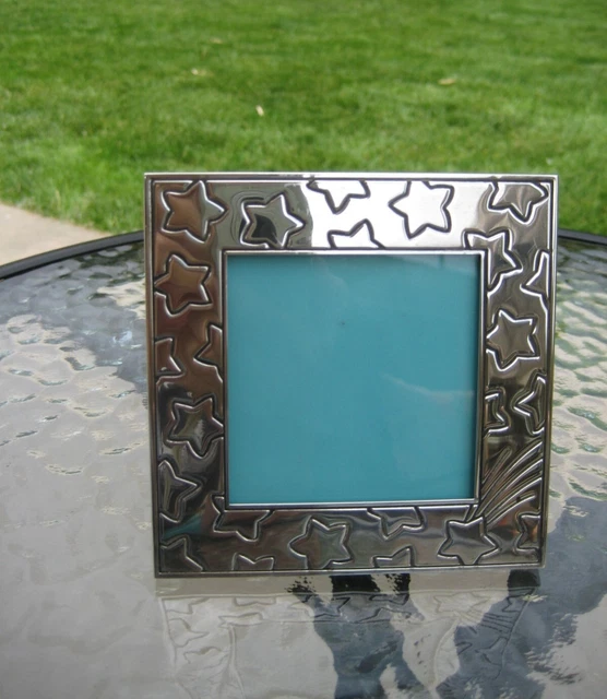 Tiffany & Co.925 Sterling Embossed Stars Picture Photo Frame 4”x 4” Tiffany & Co.925 Sterling Embossed Stars Picture Photo Frame 4”x 4”
