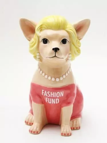 Ebros 6.50 Inch Ceramic Fashion Fund Savings Piggy/Coin/Money Bank