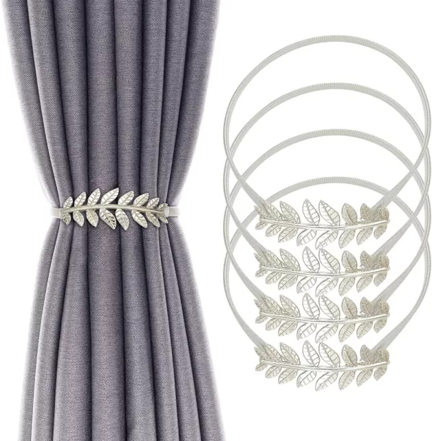 2/4 Pcs Metal Curtain Tiebacks Elegant Decorative Tie Backs Modern Rope Tiebacks