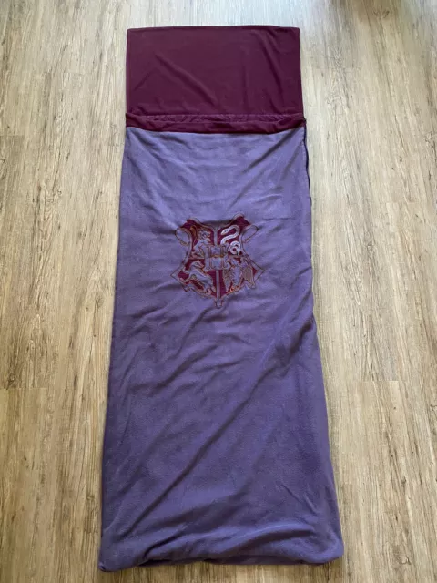 HARRY POTTER Snuggle Sac Purple Sleeping Bag With Carry Bag
