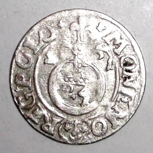 1623 Medieval Silver Coin Poland Sigismund III. (1587-1632) AR 1/24 thaller