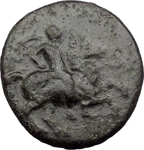 MAGNESIA ad Maeandrumj in IONIA 350BC Horse man Bull Ancient Greek Coin i31813