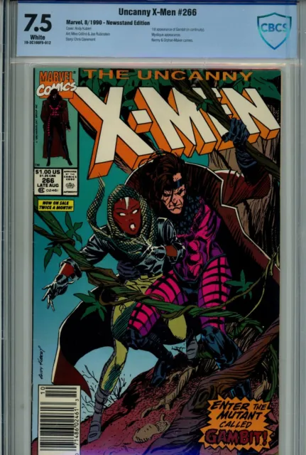 The Uncanny X-Men Vol 1 #266 Newsstand Marvel CBCS 7.5 VF- (1990)