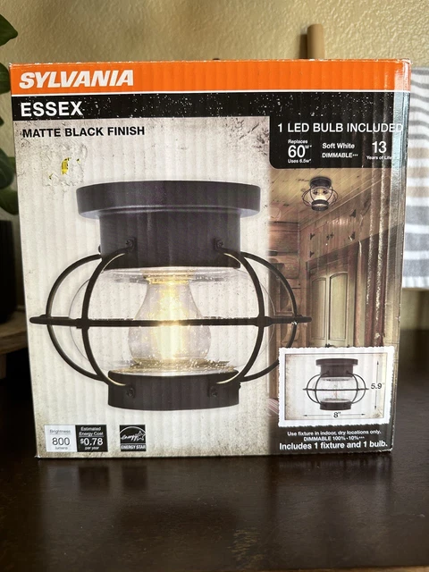 Sylvania essex shop vintage light fixture