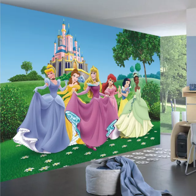 Poster XXL intisse Château Princesse Disney 155X115 CM