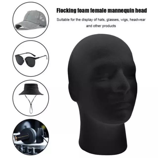 Pratique Homme Mousse Mannequin Tête Modèle Chapeau Perruque Lunettes Présentoi√