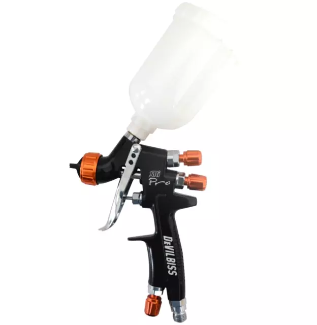 DeVILBISS MINI Car Spray Gun SRi Pro 1.2mm Gravity Feed HVLP Paint Sprayer Balck