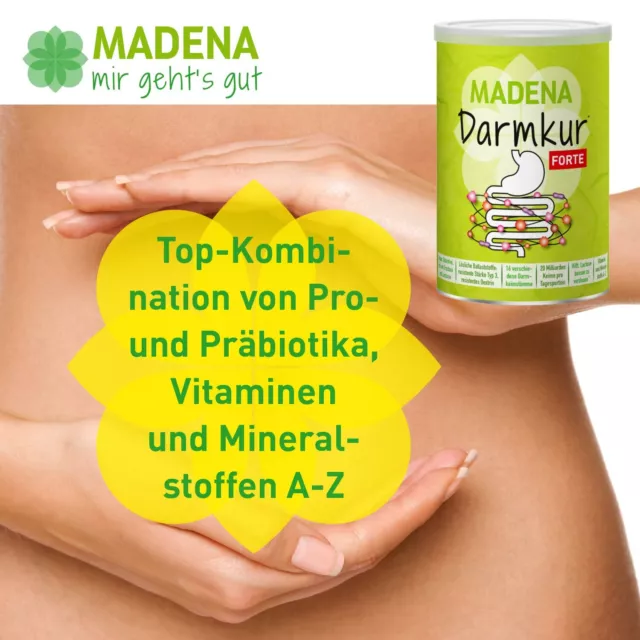 MADENA Darmkur Forte, Darmflora Komplex Vegan Glutenfrei Lactosefrei Zuckerfrei 2