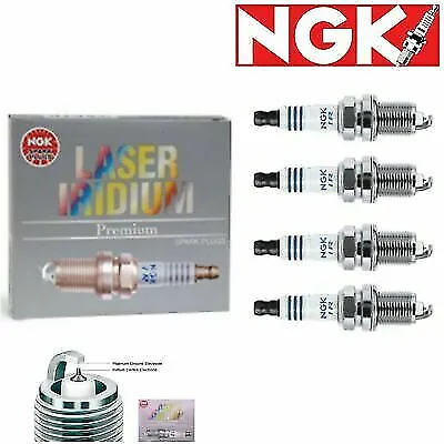 4 Pcs Laser Iridium Spark Plugs NGK 4867 IFR6B-K 4867 IFR6BK Tune Up