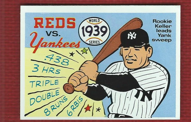 1970 Fleer R.G. LAUGHLIN WORLD SERIES 1939 REDS v YANKEES #36 Blue Back NRMT