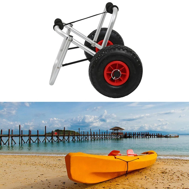 Qussse Kajakwagen Faltbar - Leichter Transportwagen Für Boote Bis 80kg