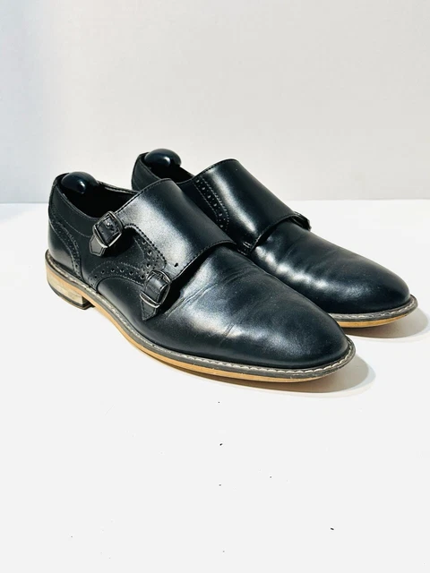 BAR III MENS 8M Frankie Leather Cap-Toe Dress Oxfords Brown  display picture 2