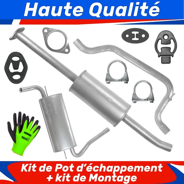 Ligne D'échappement Complète Pour Ford Maverick I 2.7 TD 4x4 SWB - Avec Silencieux, Acier Aluminisé, Garantie 30 Mois