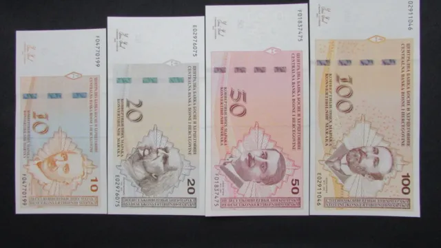 Bosnia & Herzegovina full set  banknotes( Republic of Srpska version, 2012) UNC