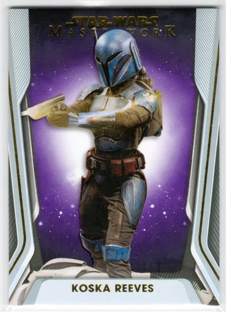 2021 Topps Star Wars Masterwork Koska Reeves Base #74 Purple Parallel #4/50