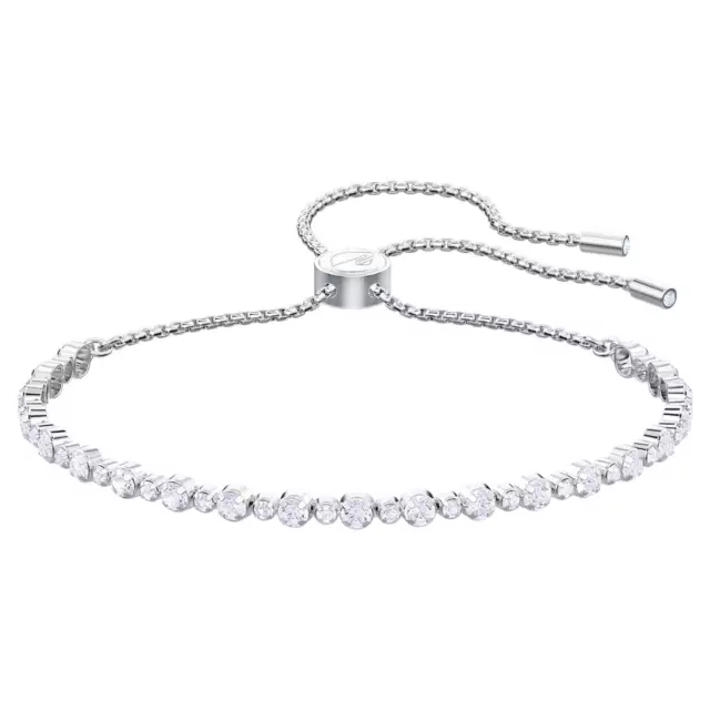 Bracciale Swarovski Subtle Trilogy 5465384 Bracelet cristalli Bianchi tennis