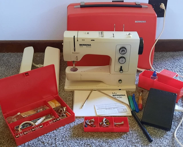 BERNINA 830 RECORD Electronic Sewing Machine, Case, Manual