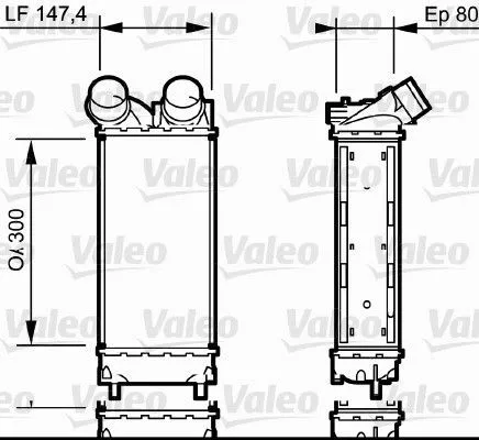 VALEO Ladeluftkühler 818837 für CITROËN PEUGEOT