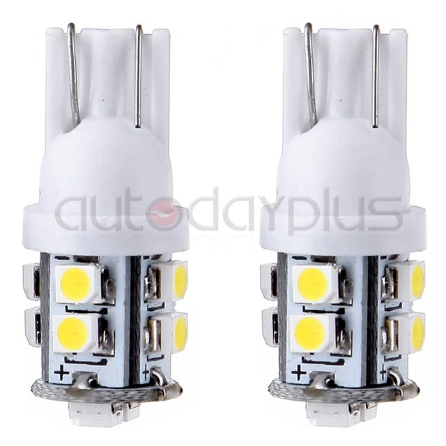 2X T10 White T15 921 168 10Smd Led Backup Reverse Wedge Light For 2003-16 Toyota
