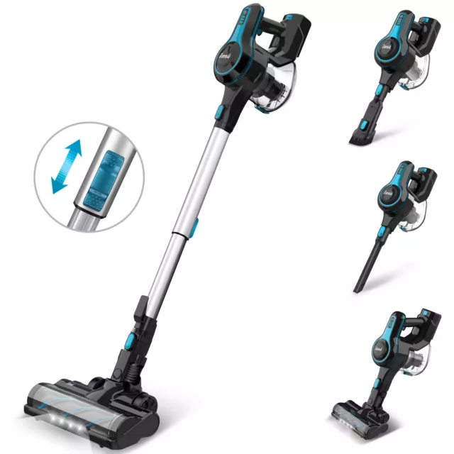 INSE N5 12Kpa 45Mins 1.2L Cordless Handheld Stick Carpet Floor Vacuum Cleaner &