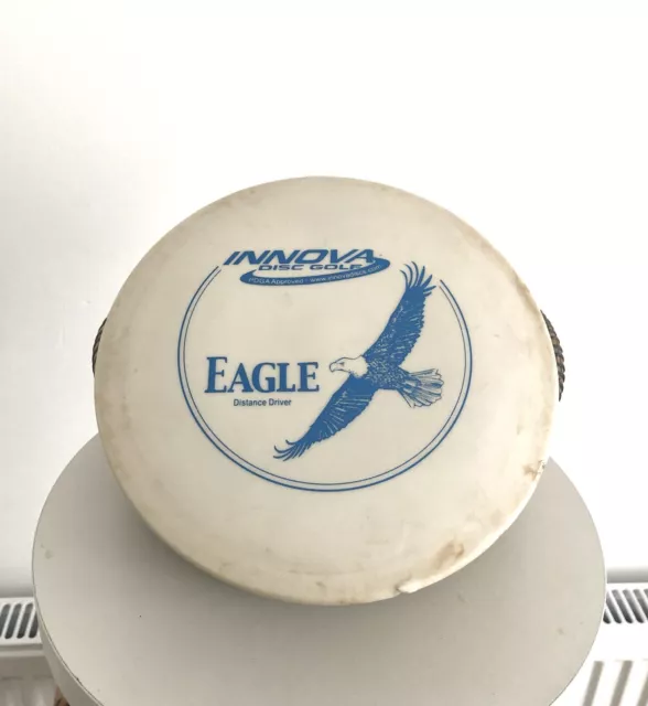 Innova Eagle DX Distance Driver White Blue Foil Vintage Golf Disc PDGA 169g