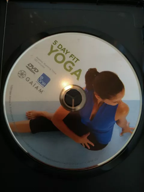 5 Day Fit Yoga (DVD, 2009) Gaiam Suzanne Deason Rod Stryker 5 Workouts Disc Only