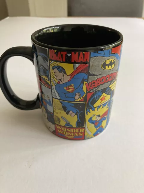 DC Comics Superhero Tea Coffee Mug Batman, Superman, Wonder Woman Justice League