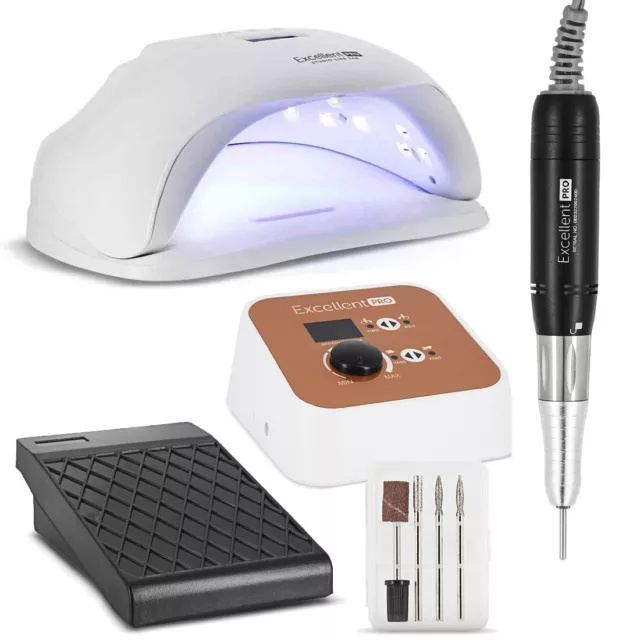 Kit Manucure Ponceuse Ongles Master 2 et Lampe LED 180 Watts