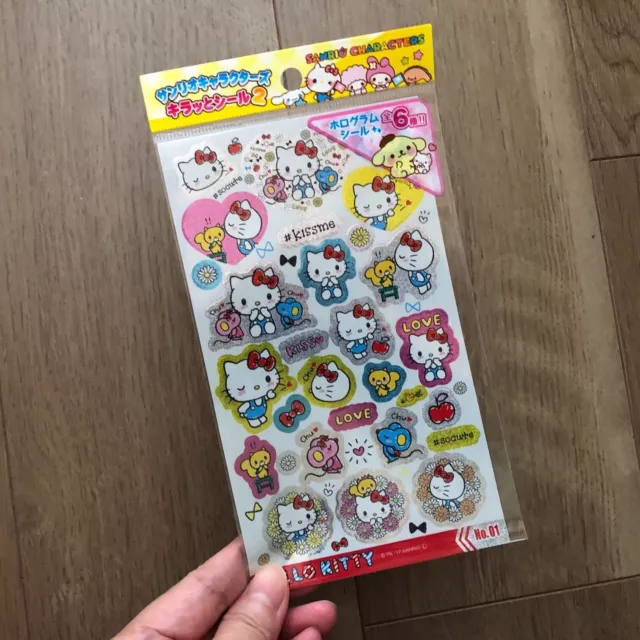 Sanrio Hello Kitty Hologram Seal Sticker Daiso Japan limited From Japan