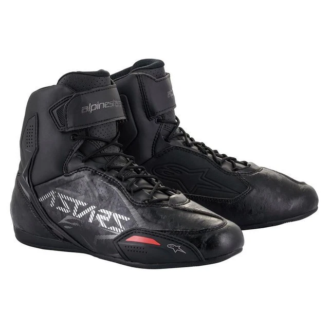 Alpinestars Faster-3 Noir Gun Metal Shoes Botte - Nouveau! Livr. gratuite!