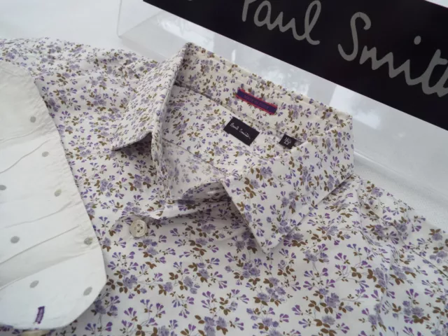 PAUL SMITH Mens Shirt 🌍 Size 16.5" (44" CHEST) 🌎 RRP £165+ 📮 FLORAL LIBERTY