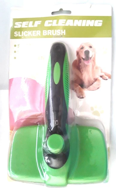 Self Cleaning Dog Cat Slicker Brush Grooming Brush Comb Shedding Tool Hair