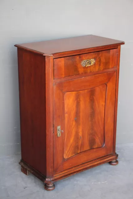 Antique original pier cabinet bedside cupboard 1860 hallway console table Danish