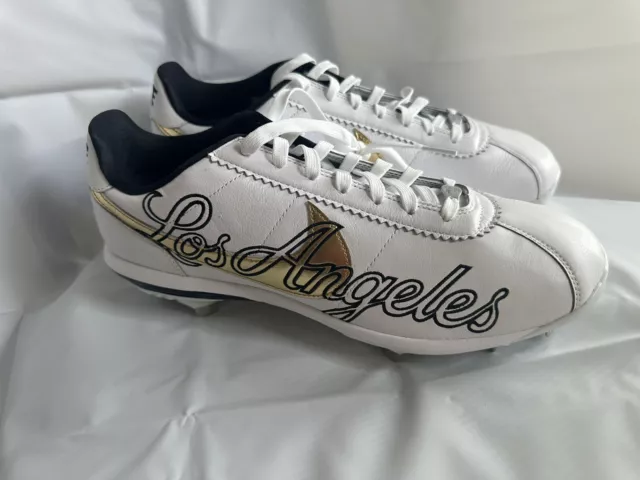 Nike Lunar Cortez Baseball Cleats Mens 12.5 Los Angeles 2022 All Star White Gold