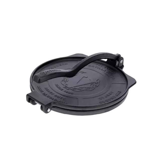 Victoria 10-Inch Commercial-Grade Cast-Iron Tortilla Press, Made from Super-D...