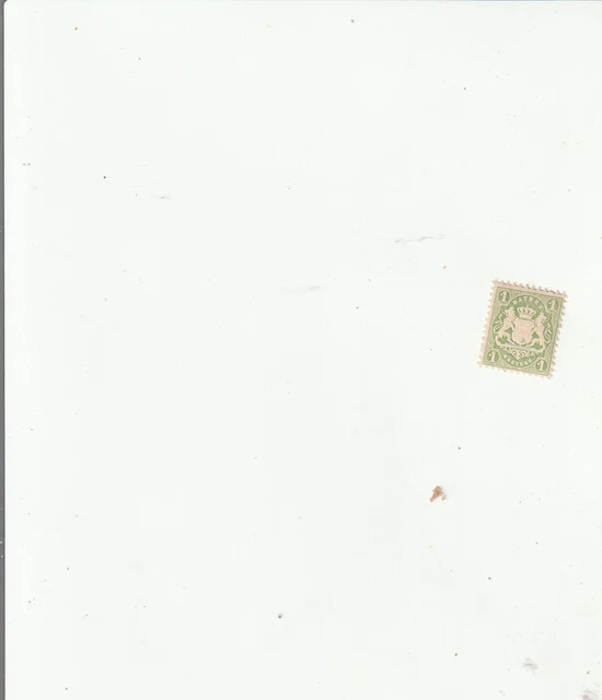 Briefmarke, Bayern Nr. 32 a, lebhaftgelblichgrün