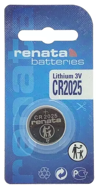 RENATA CR2025 3V Lithium Swiss Made Button Cell Coin Batteries
