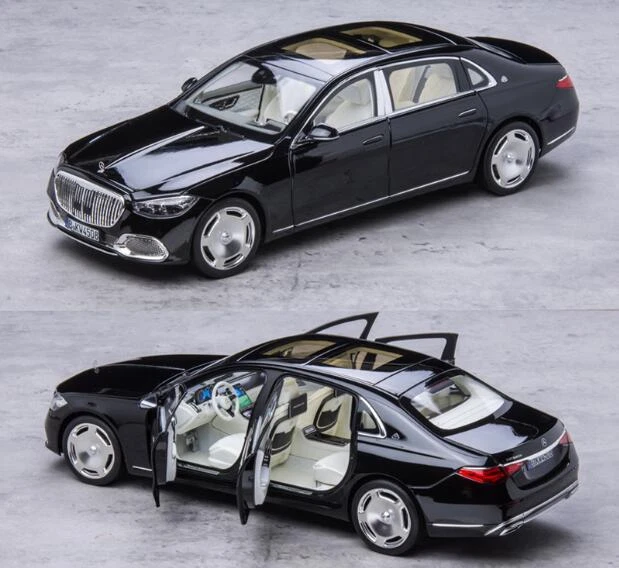 Almost Real 1/18 - Maybach Benz S680 2023 - Classe S - Modèle Diecast Noir - Neuf