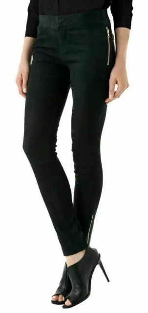 Leather Trousers High Waist Modern Skinny 100% Genuine Lambskin Women's Pant