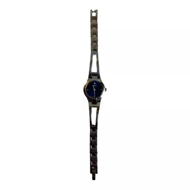 Seiko Womens Watch Stainless Steel Silver Petite 6” Blue Round Analog SUJ703 3