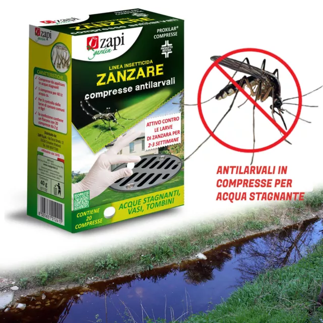 Zapi Anti Zanzara Compresse Antizanzare Insetticida Zanzare Tigre Larvicida