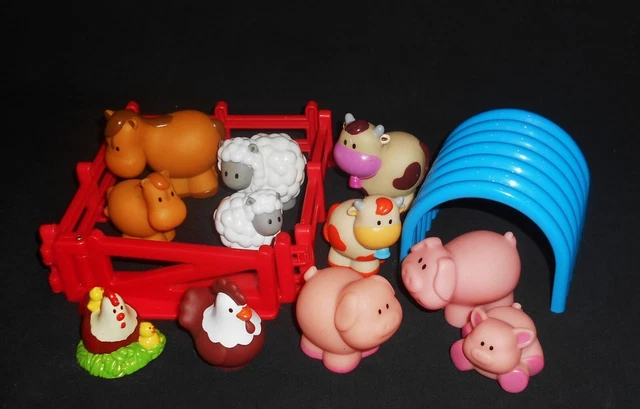 Elc Happyland  Farm Animal Figures including a rare set of three Pigs.