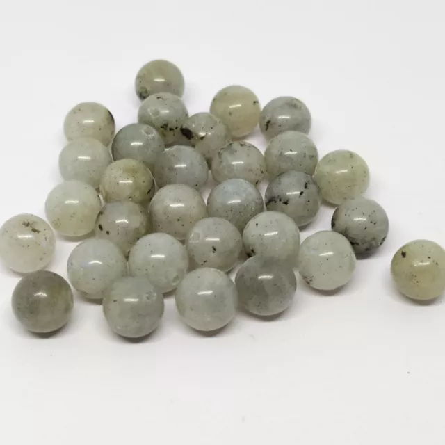 Lot de 30 perles rondes - Labradorite  ø8mm - Naturelles - Livraison gratuite