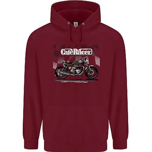 Felpa con cappuccio Cafe Racer moto motociclista bambini bambini 3