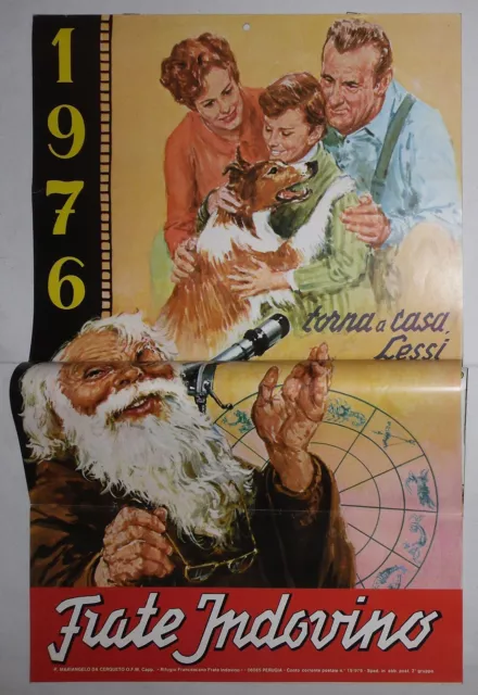 Calendario Frate Indovino 1976 - Torna a casa Lessi  - Occasione Vintage!