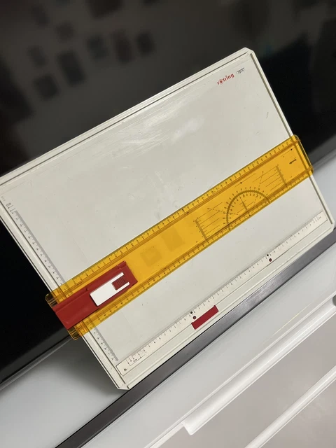 Rotring rapid Schnell-Zeichenplatte mit Parallel-Zeichenschine Und stop und go